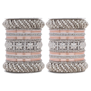 Silver Pacheli Bangle set by Leshya