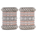 Silver Pacheli Bangle set by Leshya