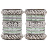 Silver Pacheli Bangle set by Leshya