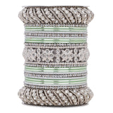 Silver Pacheli Bangle set by Leshya