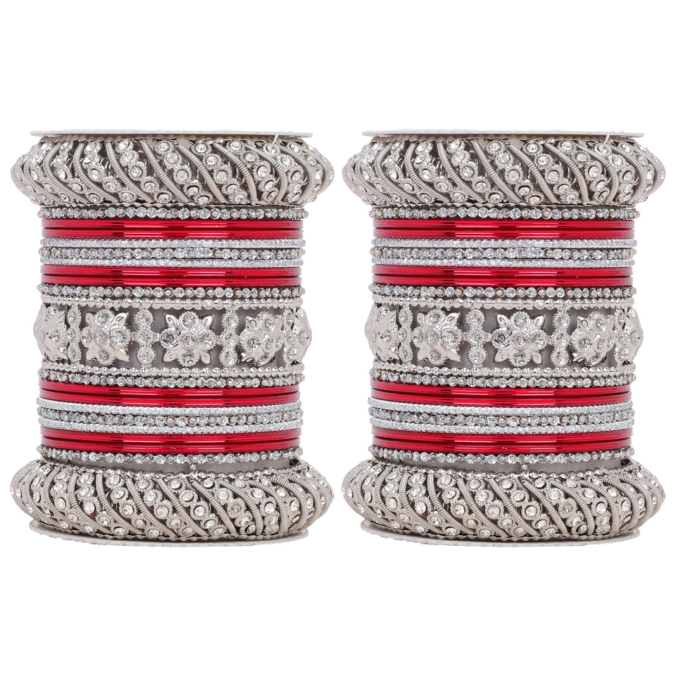 Silver Pacheli Bangle set by Leshya