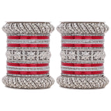 Silver Pacheli Bangle set by Leshya