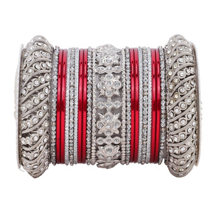 Silver Pacheli Bangle set by Leshya