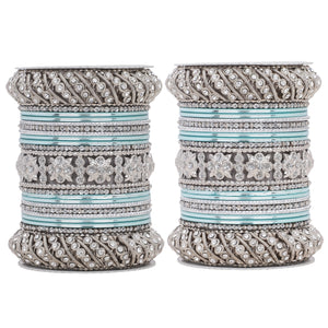 Silver Pacheli Bangle set by Leshya