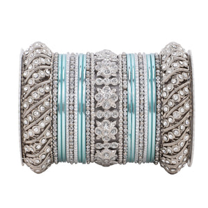 Silver Pacheli Bangle set by Leshya