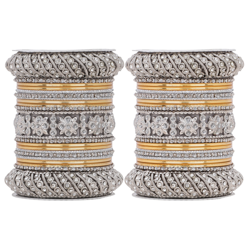 Silver Pacheli Bangle set by Leshya