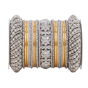 Silver Pacheli Bangle set by Leshya