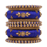 Traditional Thread Bangle set for Both hands by Leshya