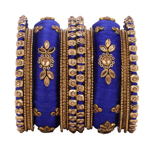 Traditional Thread Bangle set for Both hands by Leshya