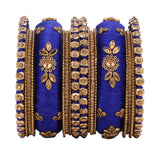 Traditional Thread Bangle set for Both hands by Leshya