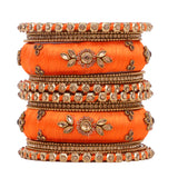 Traditional Thread Bangle set for Both hands by Leshya