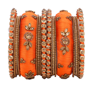 Traditional Thread Bangle set for Both hands by Leshya