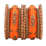 Traditional Thread Bangle set for Both hands by Leshya