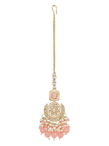 Kundan Long Necklace and Earring set by Leshya