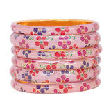 Set of 6 Pink Pista Bracelets by Leshya