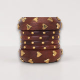 Modern Wooden Bangle Stack by Leshya