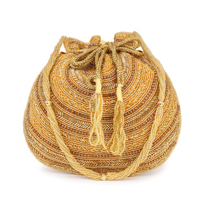 Bridal Handbag with Intricate zari Potli