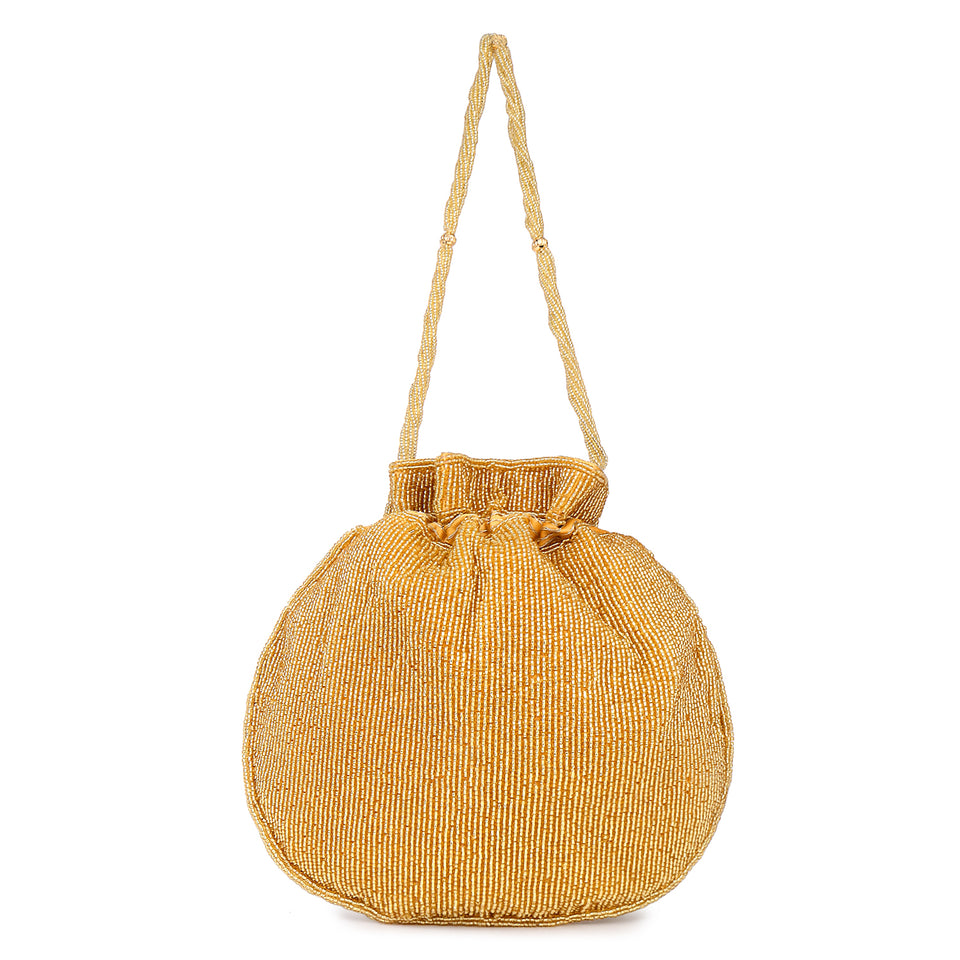 Bridal Handbag with Intricate zari Potli
