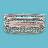 Modern Tribal Bangle Stack by Leshya