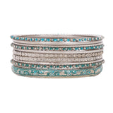 Modern Tribal Bangle Stack by Leshya