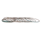 Modern Tribal Bangle Stack by Leshya