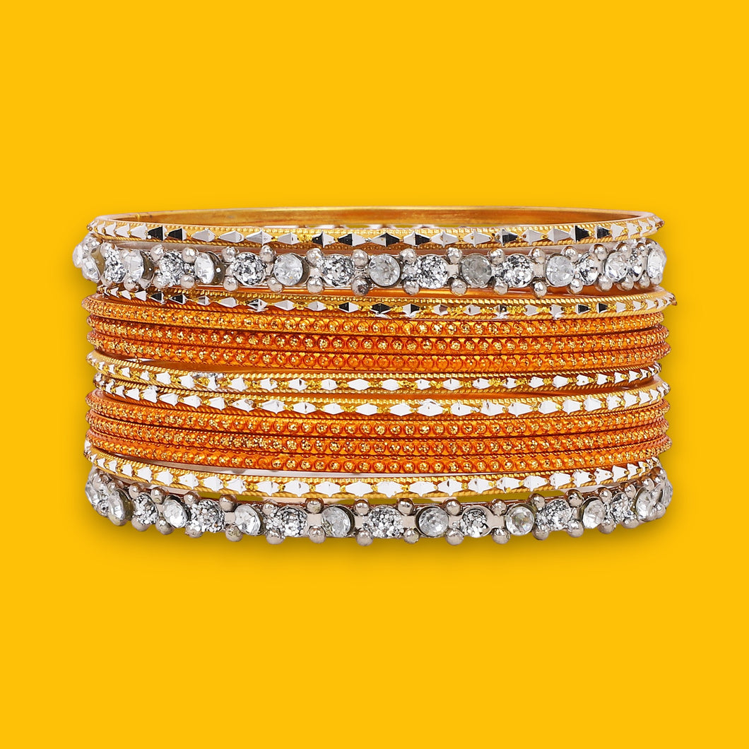 Modern Stone Tribal Bangle Stack by Leshya