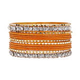Modern Stone Tribal Bangle Stack by Leshya