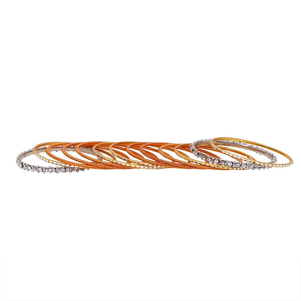 Modern Stone Tribal Bangle Stack by Leshya