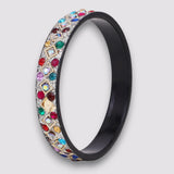 Modern Stone Tribal Bangle Stack by Leshya