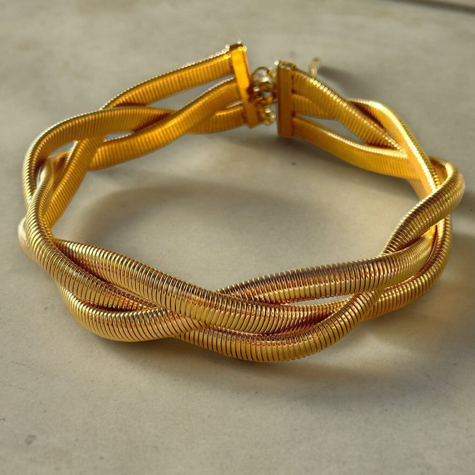 Free Size Gold Chain Bracelet by Leshya