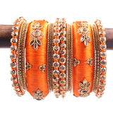 Traditional Thread Bangle set for Both hands by Leshya