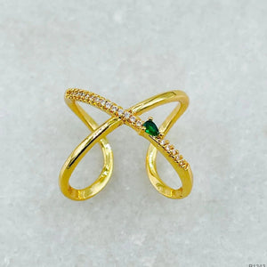 Beautiful Cross Golden Ring by Leshya