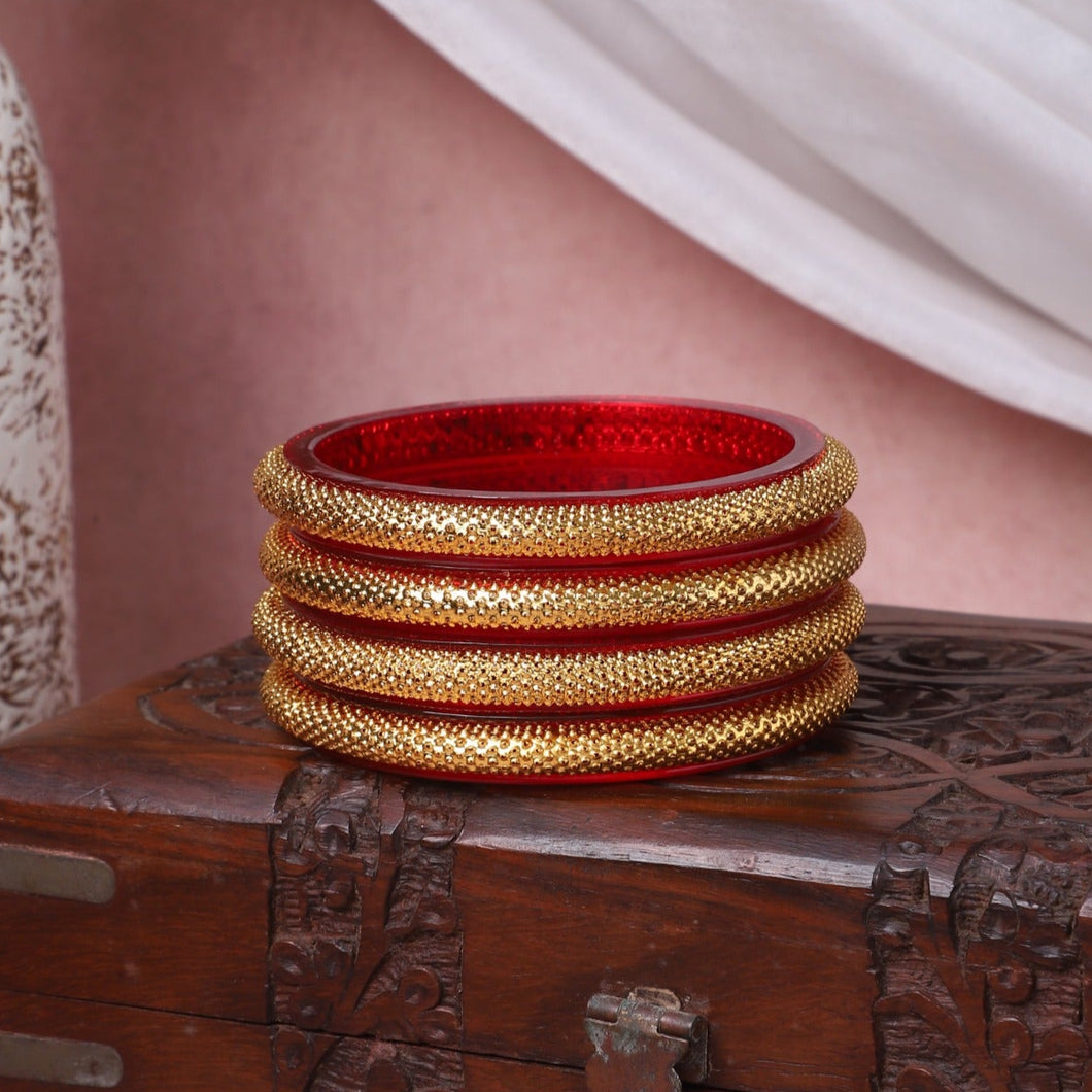 Set of 4 Golden Dailywear Bracelets by Leshya
