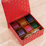 Gifting Box Set of 6 Jelly Glass with kashmiri ghungroo by Leshya