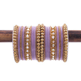 Traditional Ethnic Bangle Set by Leshya for women for both hands Plus size