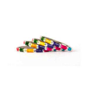 Multi-Color Meenakari Bracelet With Seven Colors