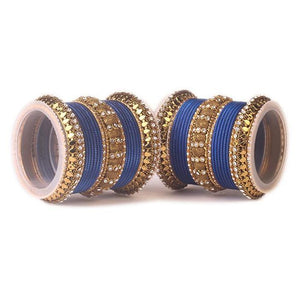 Set of 2 Traditional Solid Colored Bangle Set