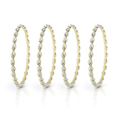 Set Of 4 Look-Like Jewellery Pearl Bracelets