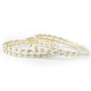 Set Of 4 Look-Like Jewellery Pearl Bracelets