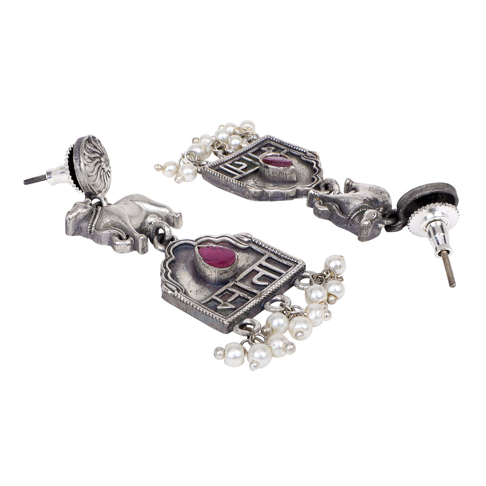 Buy Katrina Kaif Dual Tone Oxidized Silver Earrings/designer Silver  Oxidized Earrings/indian Ethnic Earrings/tribal Jewelry/ethnic Earrings  Online in India - Etsy