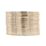 Shining Glitter Bangles with golden borders by Leshya