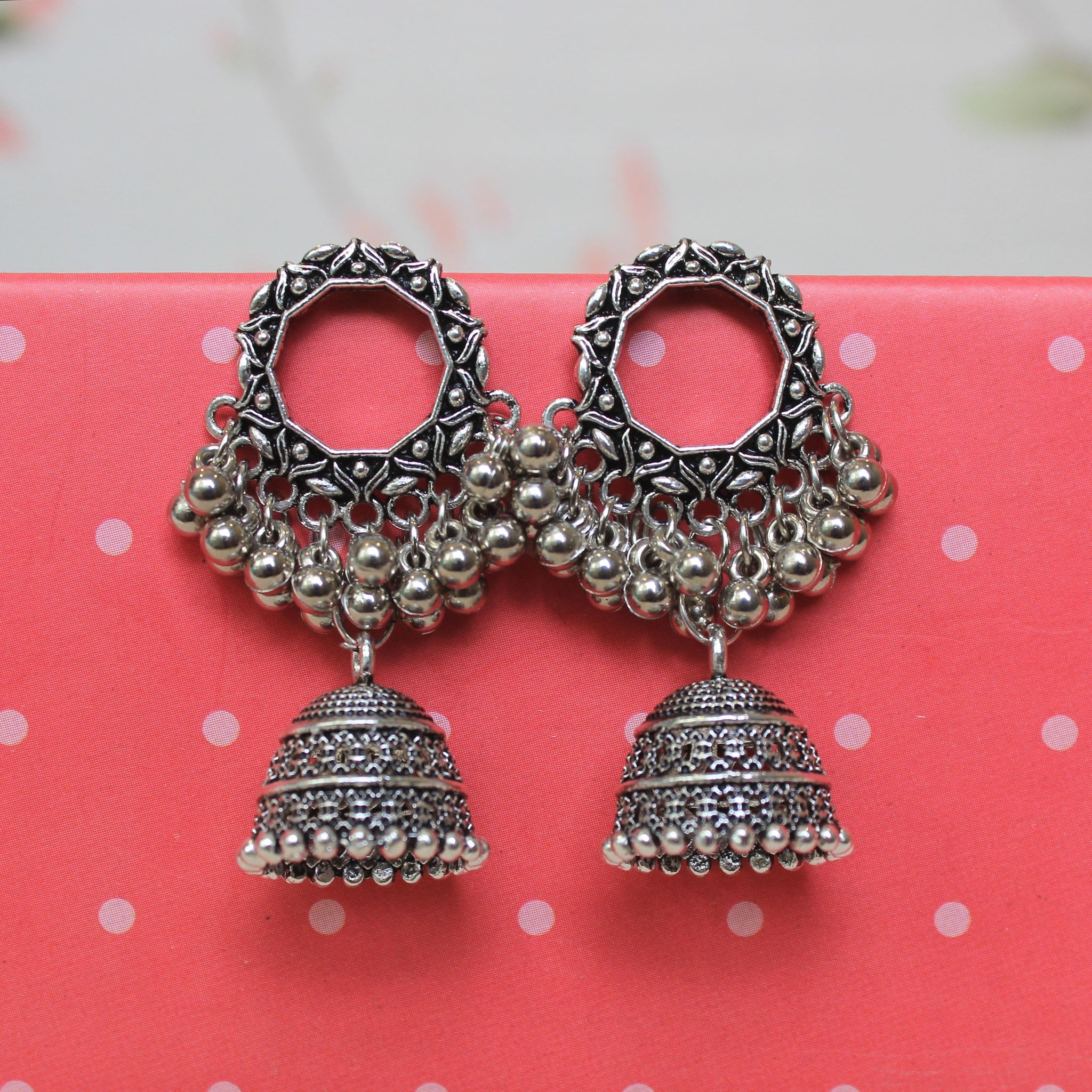 Oxidized 925 sterling silver tribal Earrings,half moon earrings, stud  earring hanging bells, drop dangle jewelry wedding party jewelry s380 |  TRIBAL ORNAMENTS