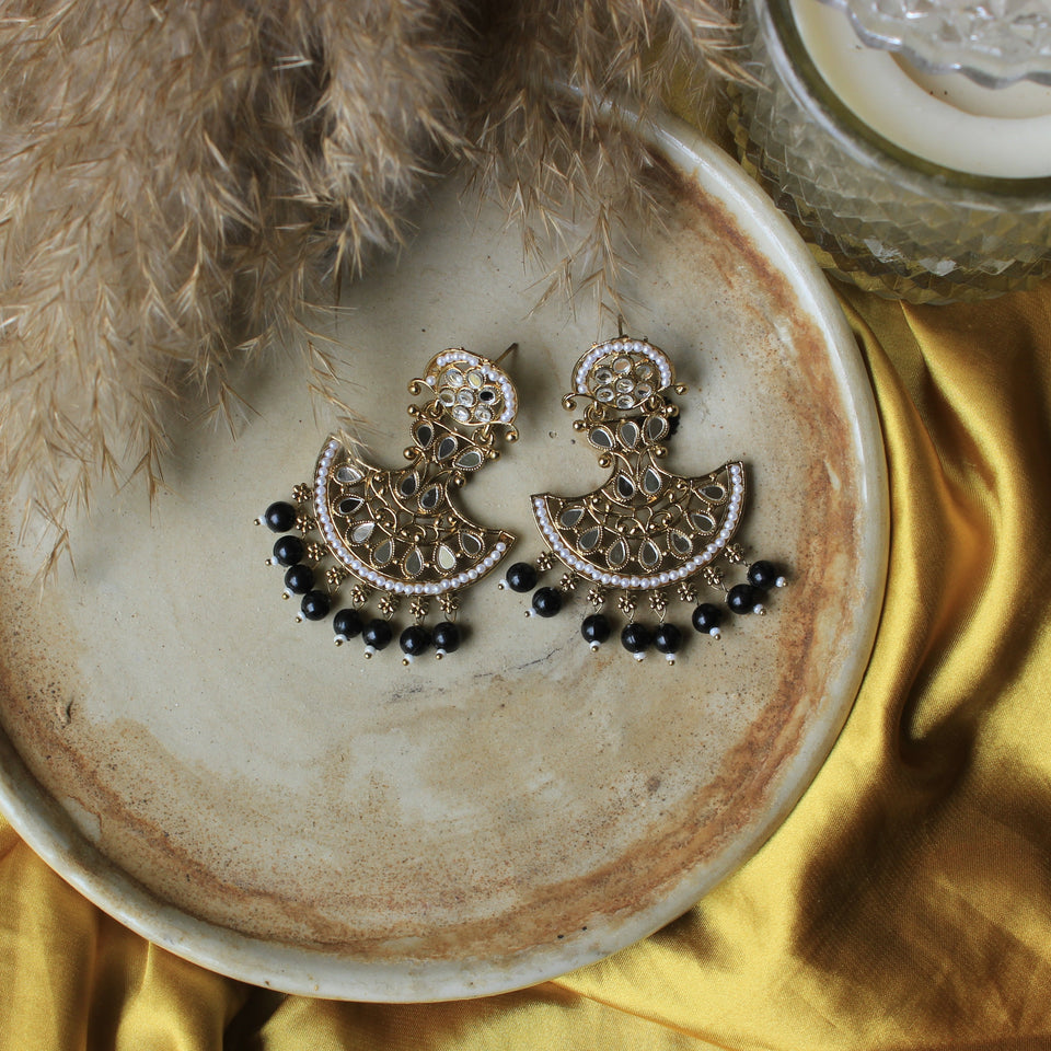 Traditional Mirror Jhumki Earring by Leshya