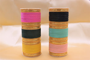 Traditional Indian Bangle Stacks with Multiple colours and Kada for Partywear