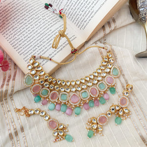 Bridal Kundan Multicolour Jewellery Set