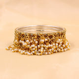 Brass Based Bracelets with Beaded Jhumki by Leshya