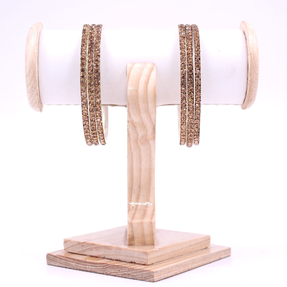 Buy NMII Alloy Metal Stylish Fancy Pearls Bangles Bracelet Set For Women &  Girls | Trending Metal Bangles | Women Bangles - Pack of 2 Bangle,  (MAH44_10413-RG-Black-2.4 Inches), Pack Of 2 Bangles