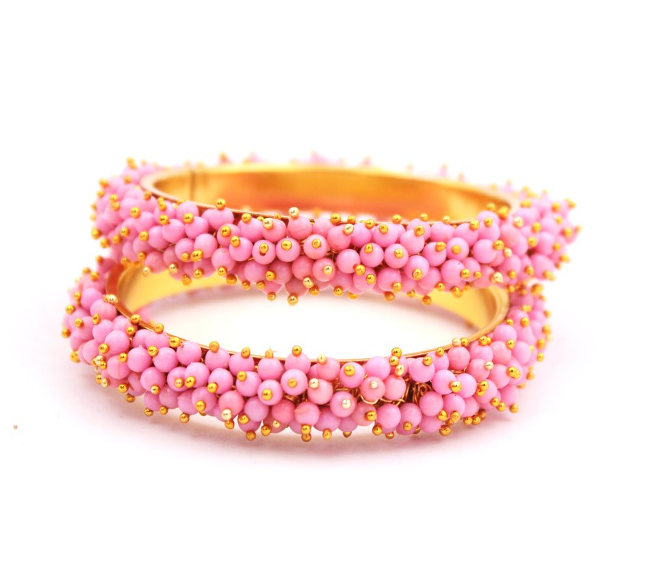 Set-of-2 Bridal Ghungroo Bangles for all occasions by Leshya Bracelet (Plus Size)