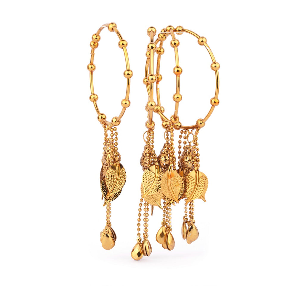 Set of 4 Golden Charm Bracelets by Leshya