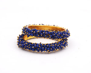 Set-of-2 Bridal Ghungroo Bangles for all occasions by Leshya Bracelet (Plus Size)